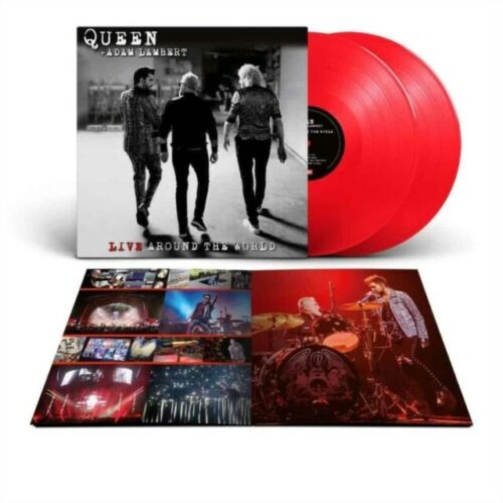 Queen & Adam Lambert Around The World 2-LP ~ Ltd Ed Colored Vinyl (Red) ~Sealed!